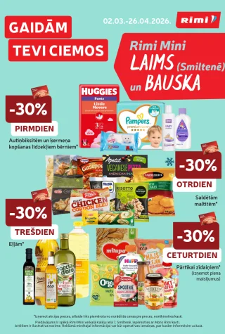 Rimi Mini Laims (Smiltenē) un Bauska buklets