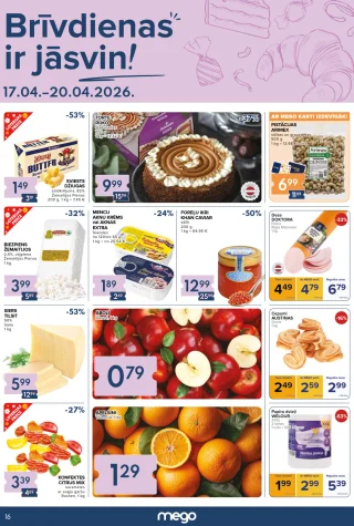 Mego Brīvdienu akcija