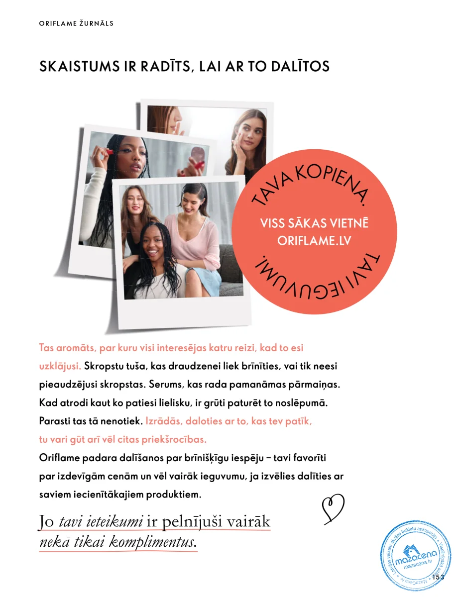 Oriflame Katalogs 07.10.–17.11.2026, 153. lapa