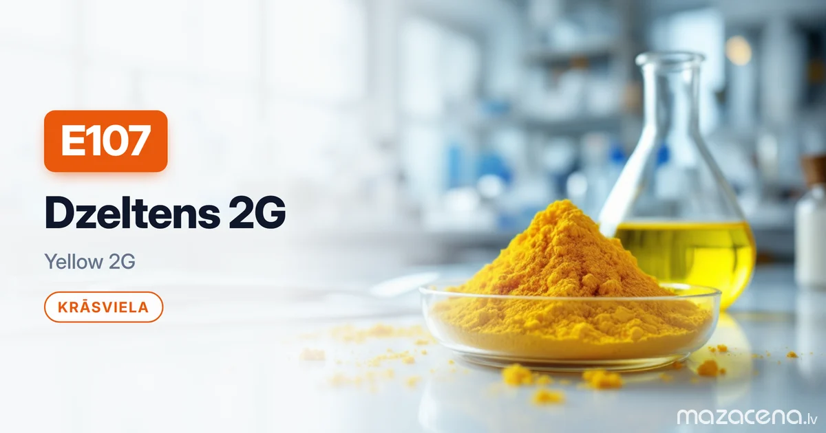 E107 жёлтый 2G: азокраситель, не разрешённый в ЕС