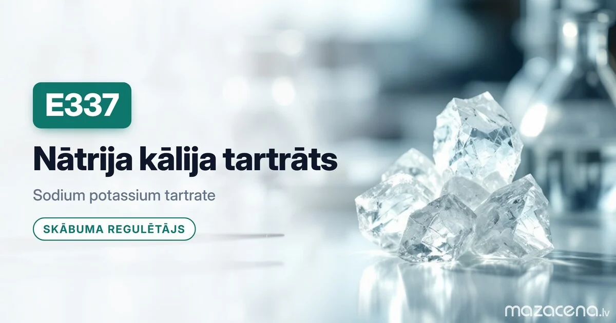 E337 тартрат калия-натрия: сегнетова соль с необычной историей