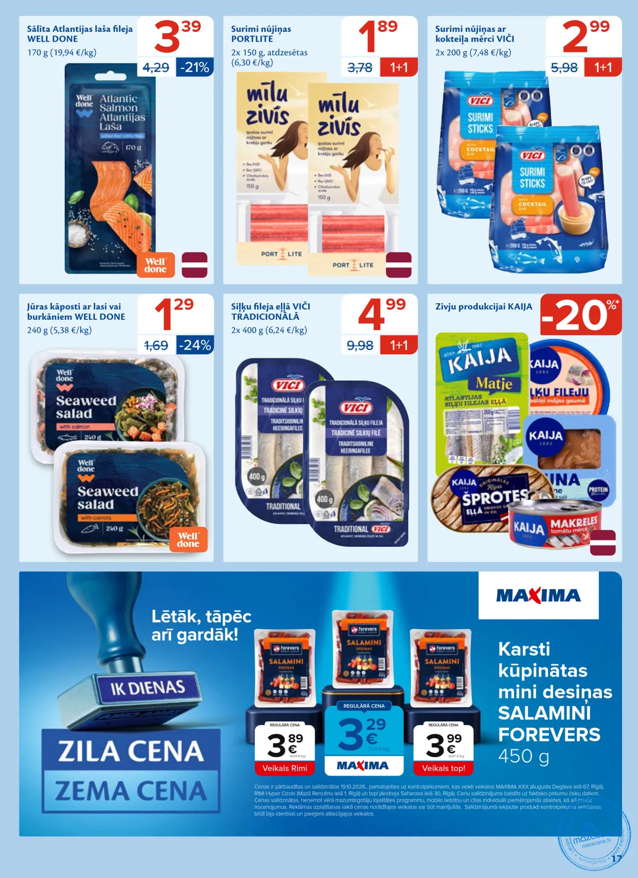 Maxima акционный буклет 27.10.–02.11.2026, 17. lapa