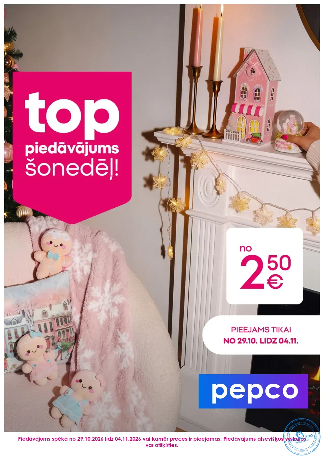 Pepco akciju buklets 29.10.–04.11.2026, 1. lapa