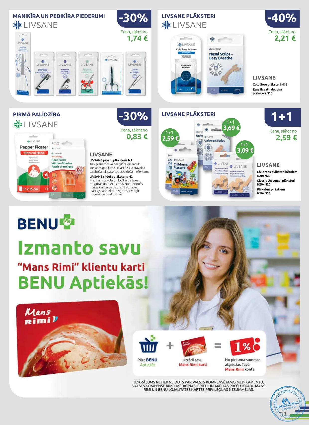 BENU Aptieka акционный буклет 01.11.–30.11.2026, 33. lapa
