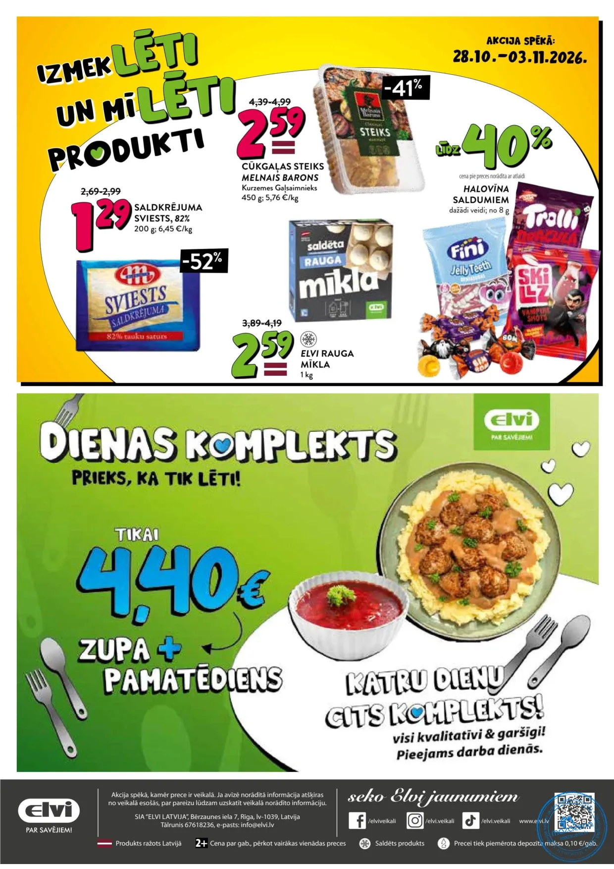 Elvi акционный буклет 28.10.–10.11.2026, 28. lapa