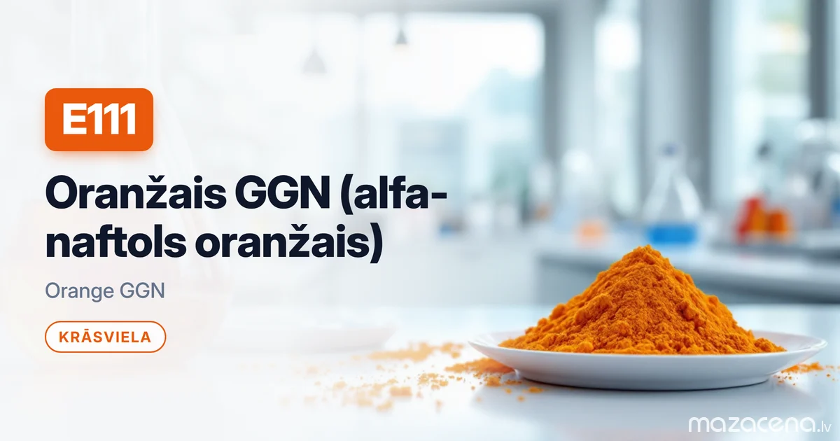 E111 оранжевый GGN: азокраситель, не разрешённый в ЕС