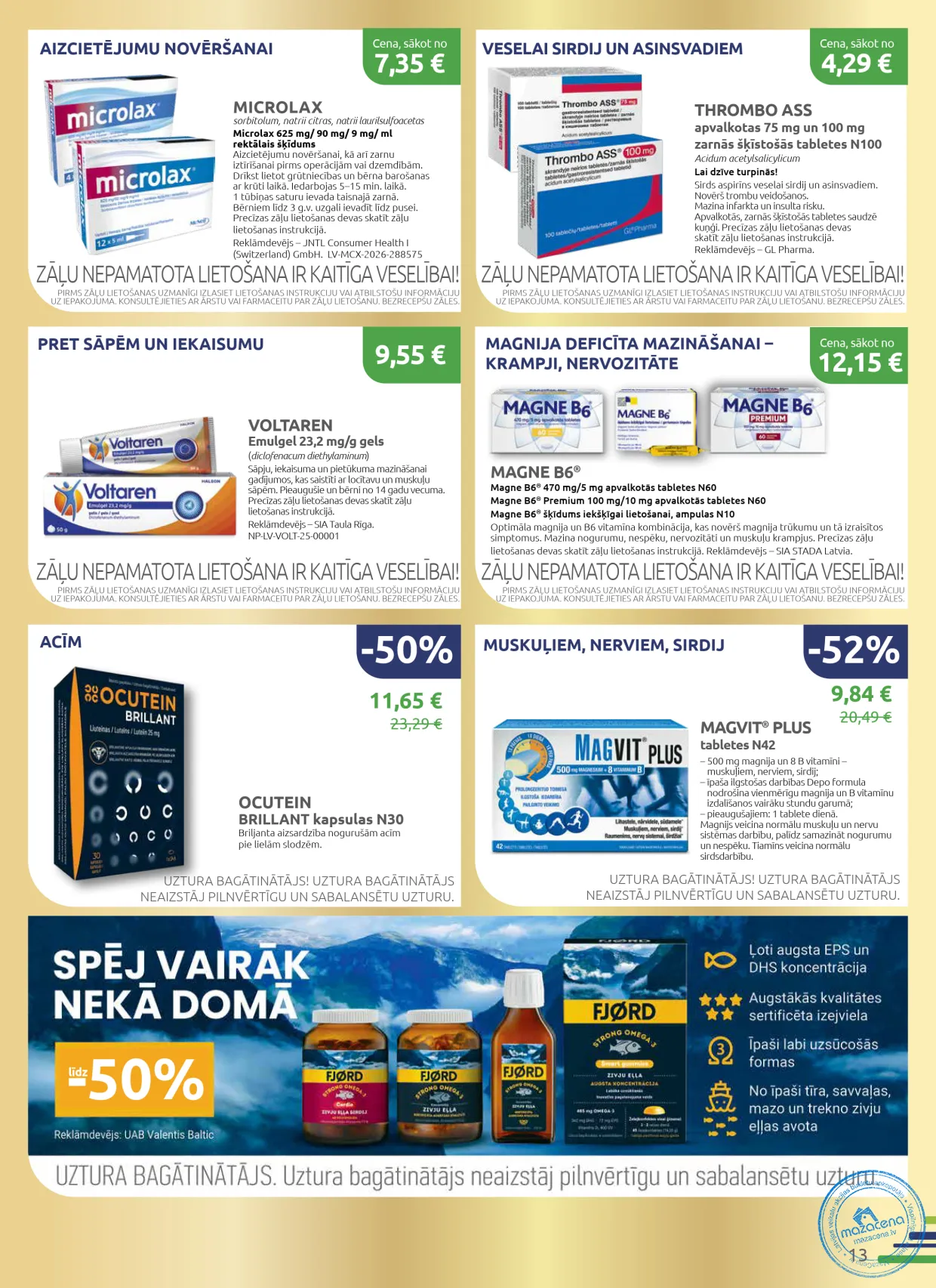 BENU Aptieka акционный буклет 01.11.–30.11.2026, 13. lapa
