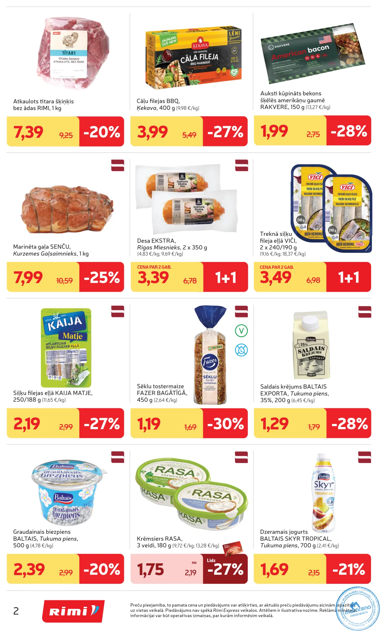 Rimi Mini акционный буклет 27.10.–02.11.2026, 2. lapa