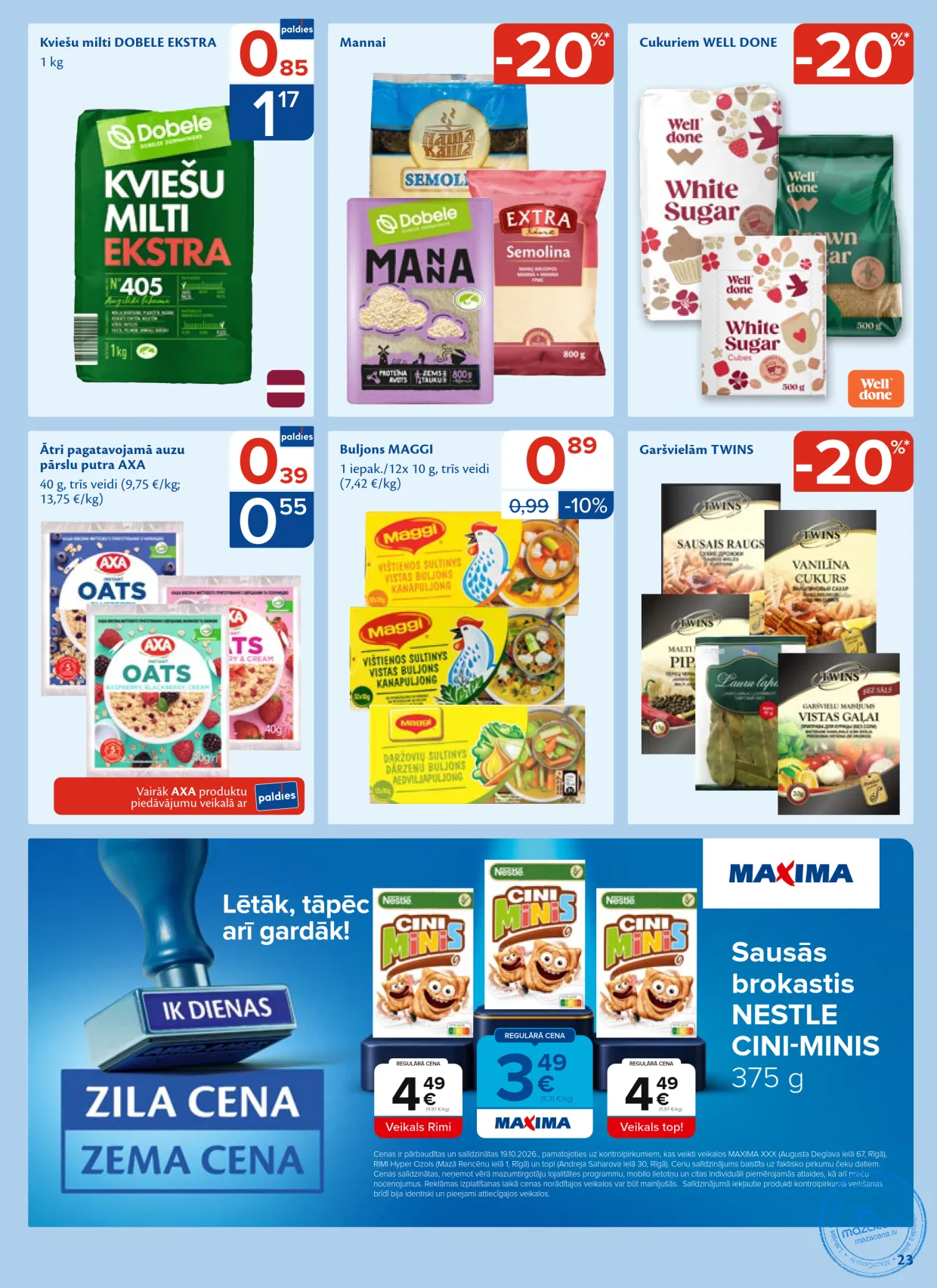 Maxima акционный буклет 27.10.–02.11.2026, 23. lapa