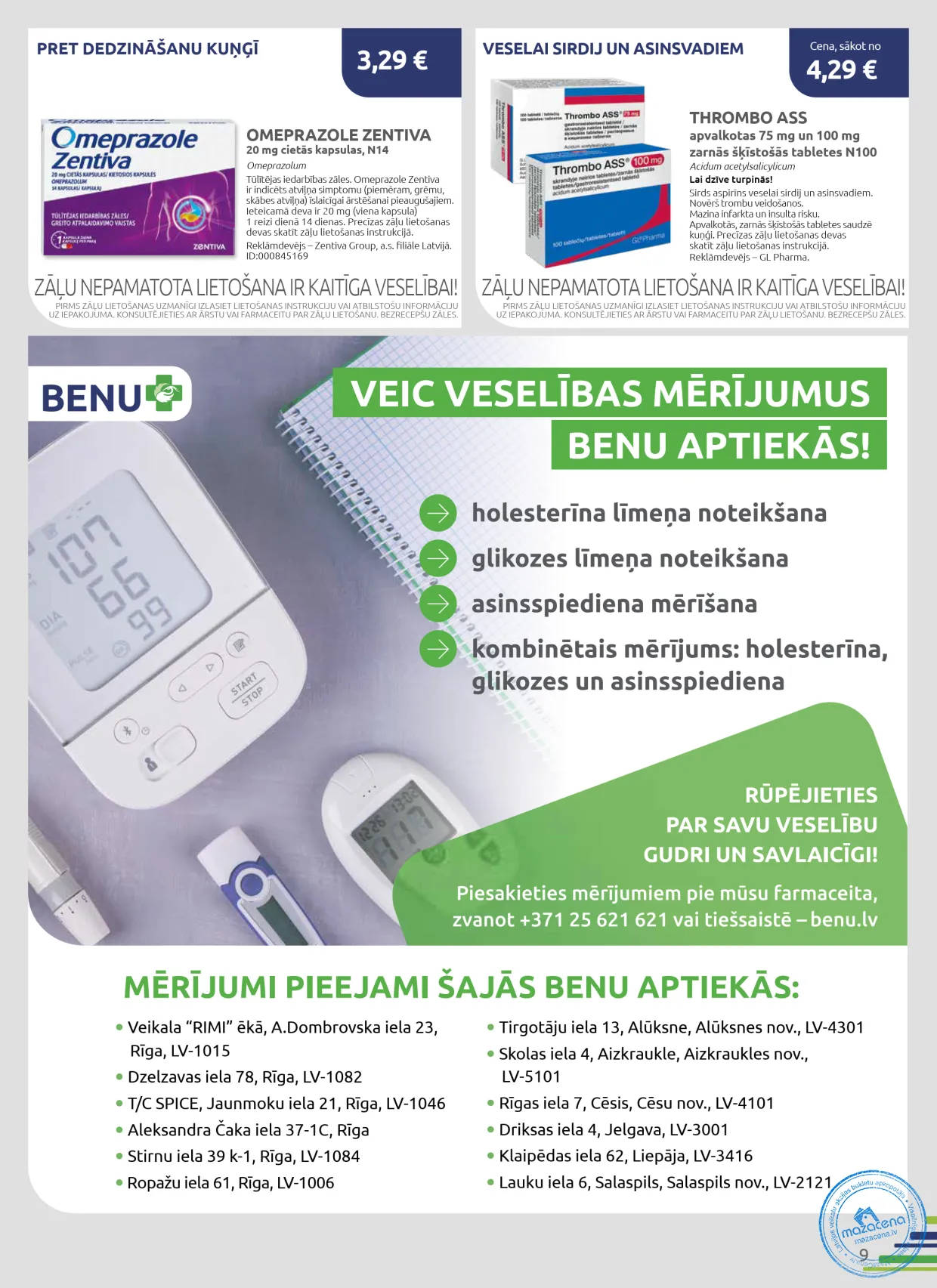 BENU Aptieka акционный буклет 01.11.–30.11.2026, 9. lapa