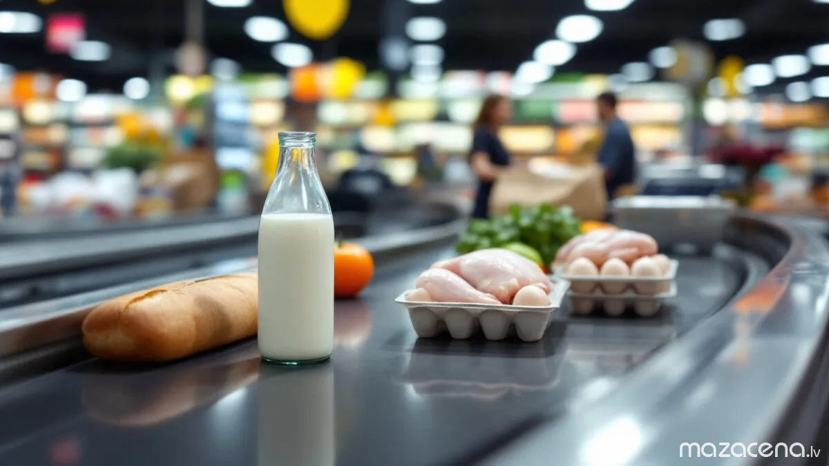 Maize, piens, vistas gaļa un olas uz kases lentes: produkti, kuriem piemēro 12 % PVN