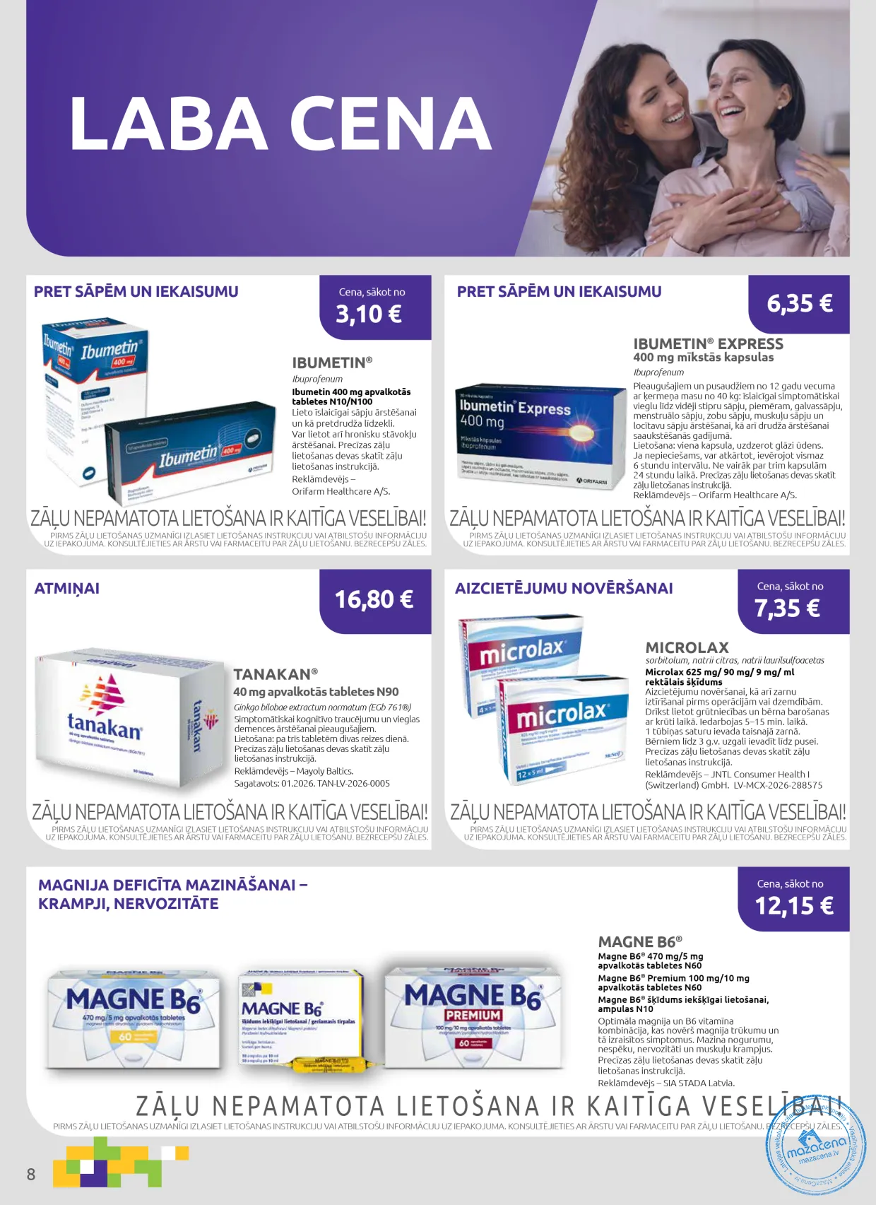 Aptieka1 акционная газета 01.11.–30.11.2026, 8. lapa
