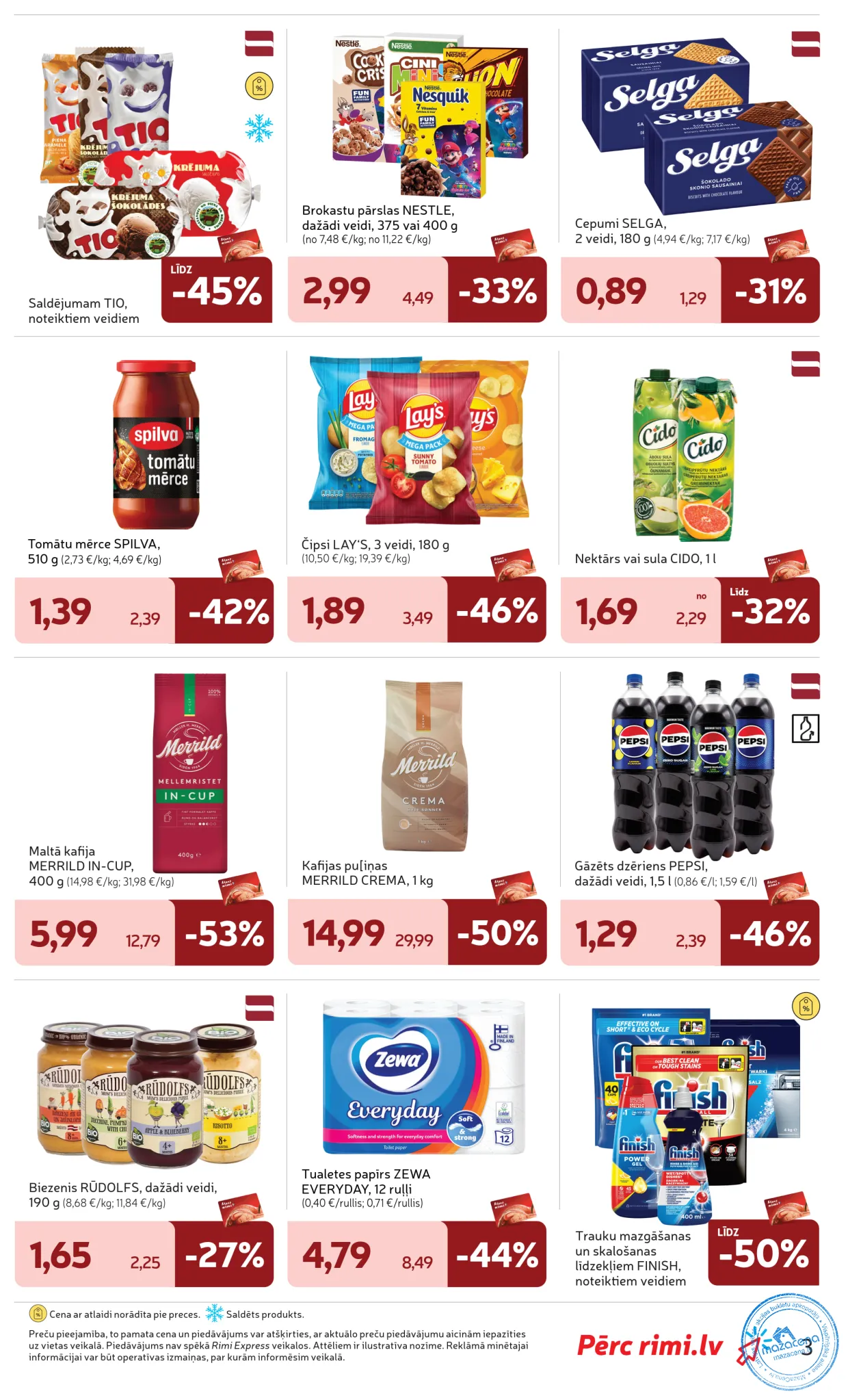 Rimi Mini акционный буклет 27.10.–02.11.2026, 3. lapa