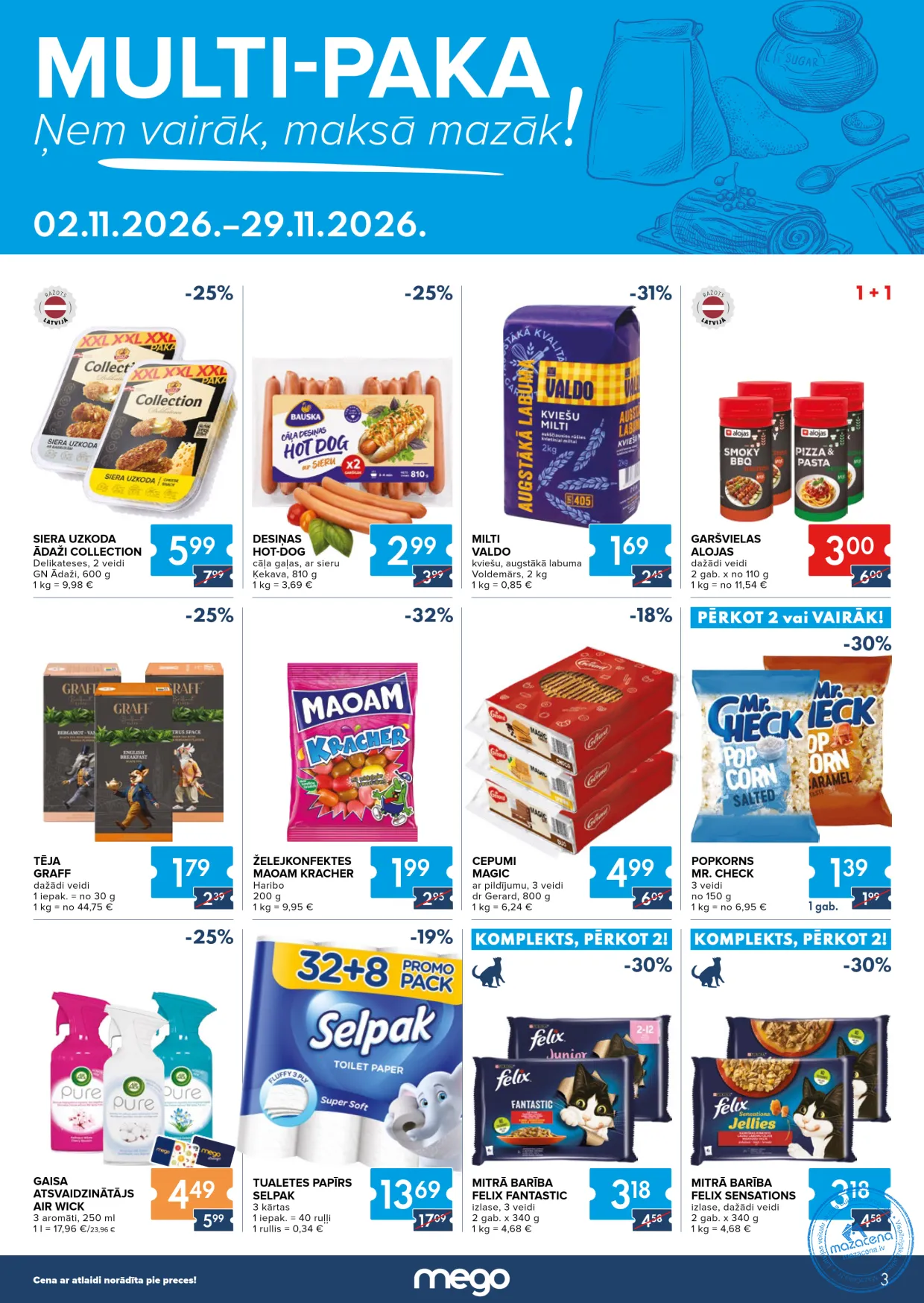 Mego Мульти-упаковка 02.11.–29.11.2026, 1. lapa