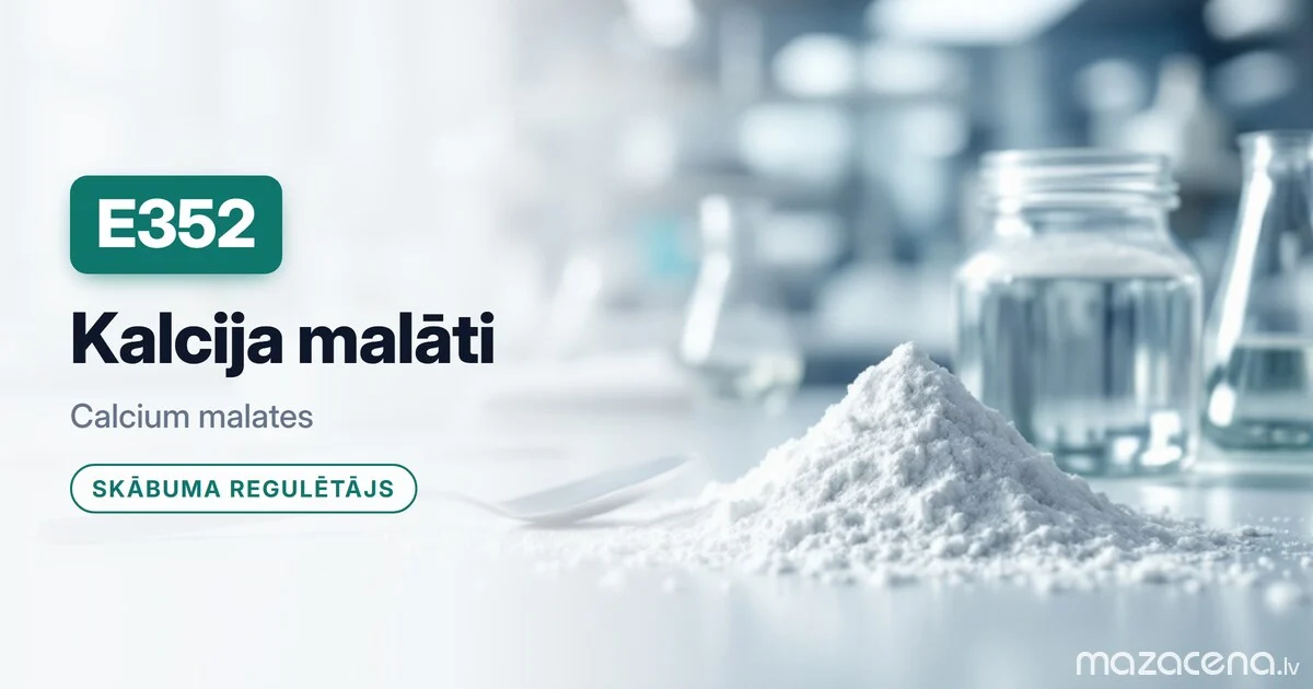 E352 малаты кальция: кальций для соков и упругих фруктов