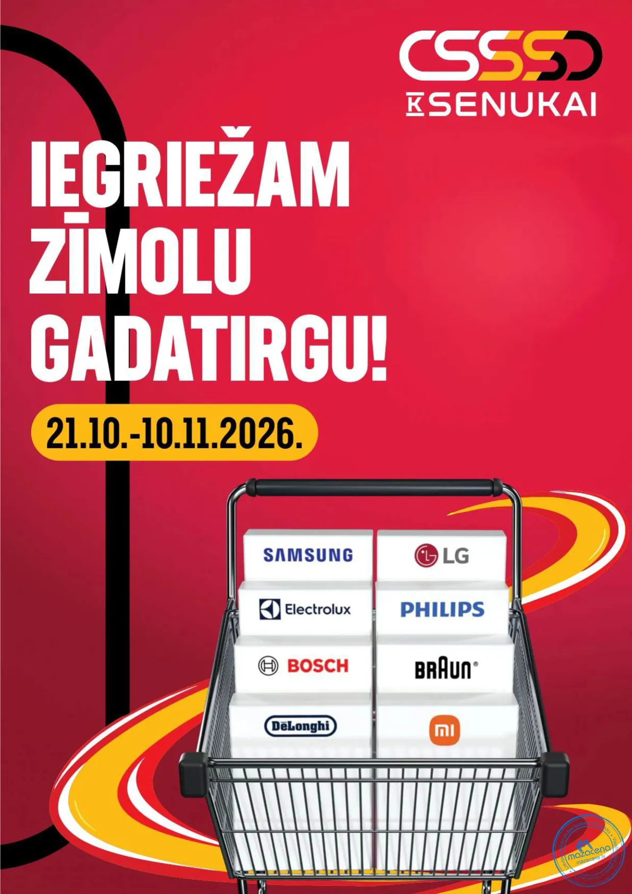 K Senukai каталог бытовой техники 21.10.–10.11.2026, 1. lapa